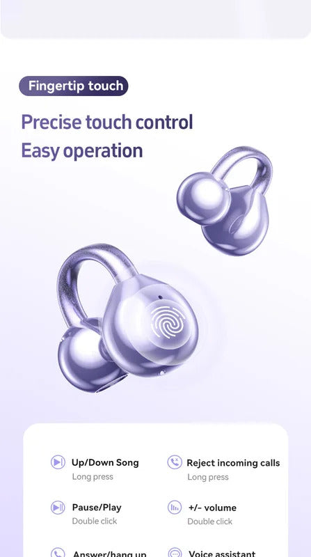 Wireless M97 TWS Ear Clip Earbuds GAS Conduction Headphones Bluetooth Call Noise Reduction Earphone HIFI Stereo Sports Headsets