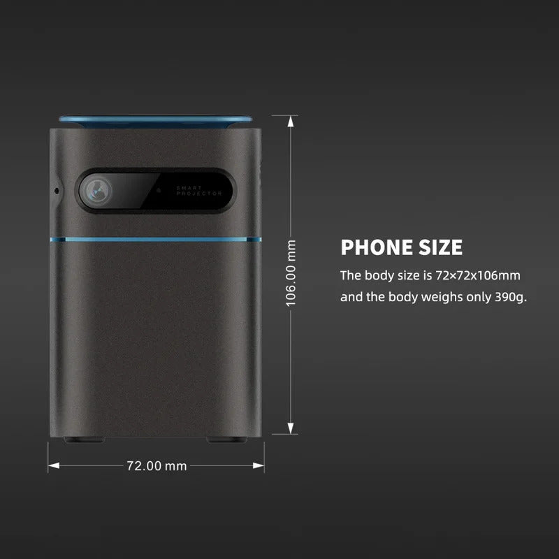 P22 DLP Protable Video Projector Pocket LED 120 ANSI Outdoor ProjectorWiFi