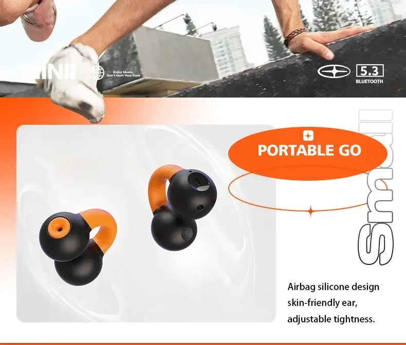 New Portable Mini Earphones Bluetooth 5.3 Earburd Wireless Headphone ENC LED SCREEN HiFi Stereo With Charging Box Gaming