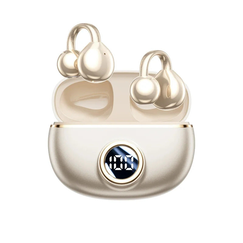 Wireless M97 TWS Ear Clip Earbuds GAS Conduction Headphones Bluetooth Call Noise Reduction Earphone HIFI Stereo Sports Headsets Skin Color