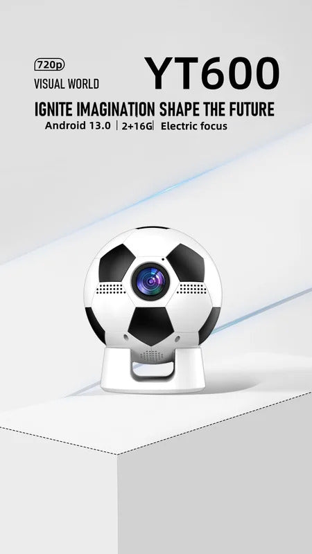 F20 HD portable football projector electric focus WiFi Android 4K PTZ home theater High-Definition Projector for Bedroom Wall