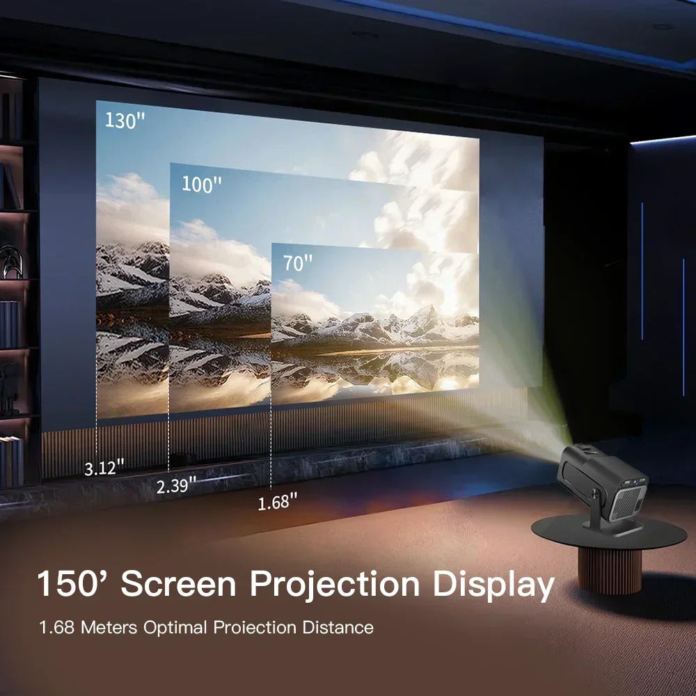 HY320 MAX High-Quality 400ANSI Projetor para Casa for Immersive Gaming Experience and Cinema Atmosphere