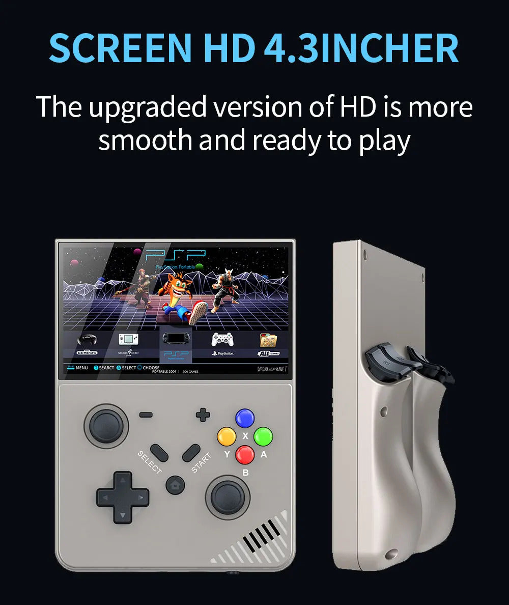 M18 64G/128G Handheld Game Console 20000+/30000+Game 4.3in LCD Screen Retro Video Game Console Birthday Gifts for Boys and Girls