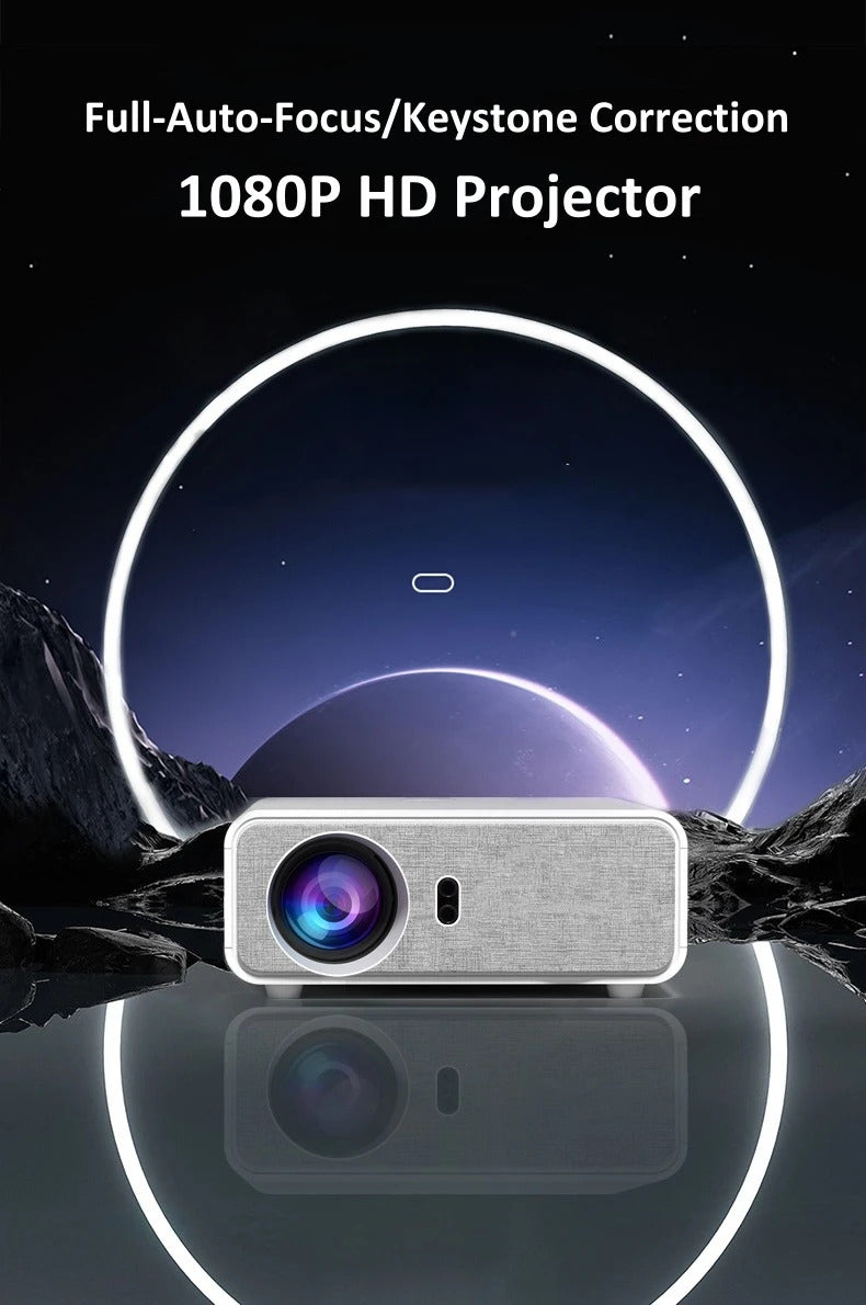 X1 HD Movie Projector 600ANSI Lumens 1080P Support 4K Video Auto-Focus Android Home Theater WiFi Beamer For Homestay Hotel