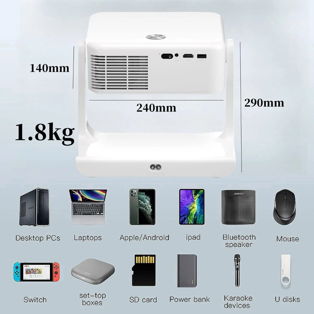 Popular D1projector home autofocus wifi genuine NETFLIX portable smart projector