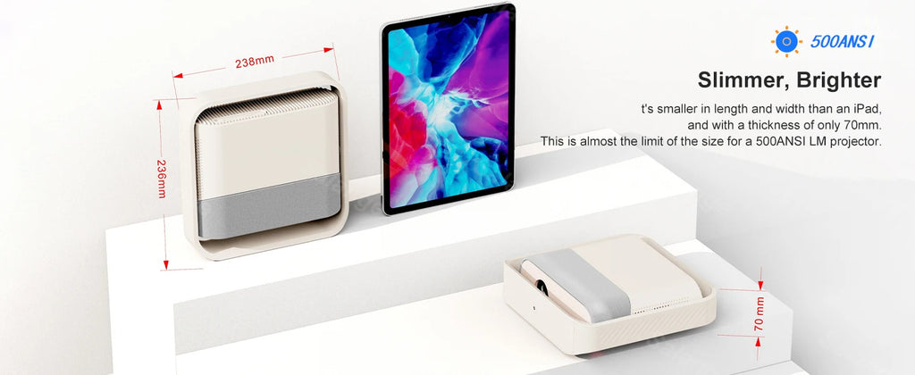 P40 Portable Projector 4K HD Native 1080P 500 ANSI Support Dolby Audio for Cinema Outdoor 2026 New LCD Proyector