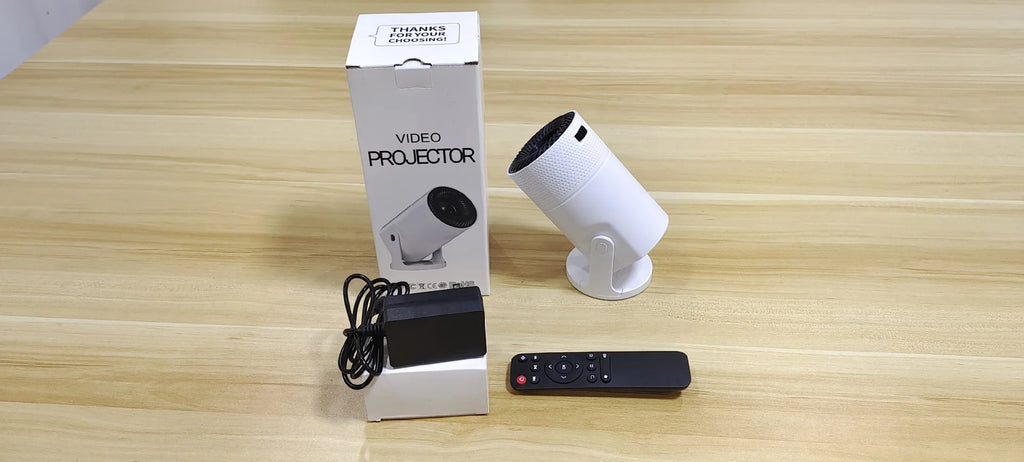 J2 Android 11 Projector 280 Lumens Dual WiFi6 + Bluetooth 5.0 4K Cinema HiFi Bass Speaker Camping Pro