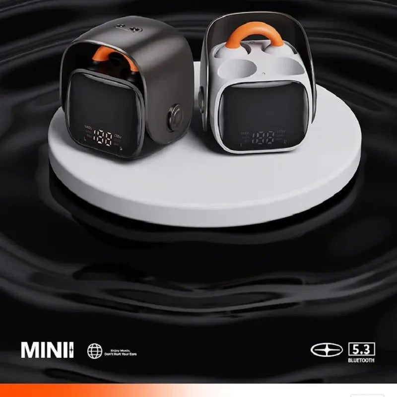 New Portable Mini Earphones Bluetooth 5.3 Earburd Wireless Headphone ENC LED SCREEN HiFi Stereo With Charging Box Gaming