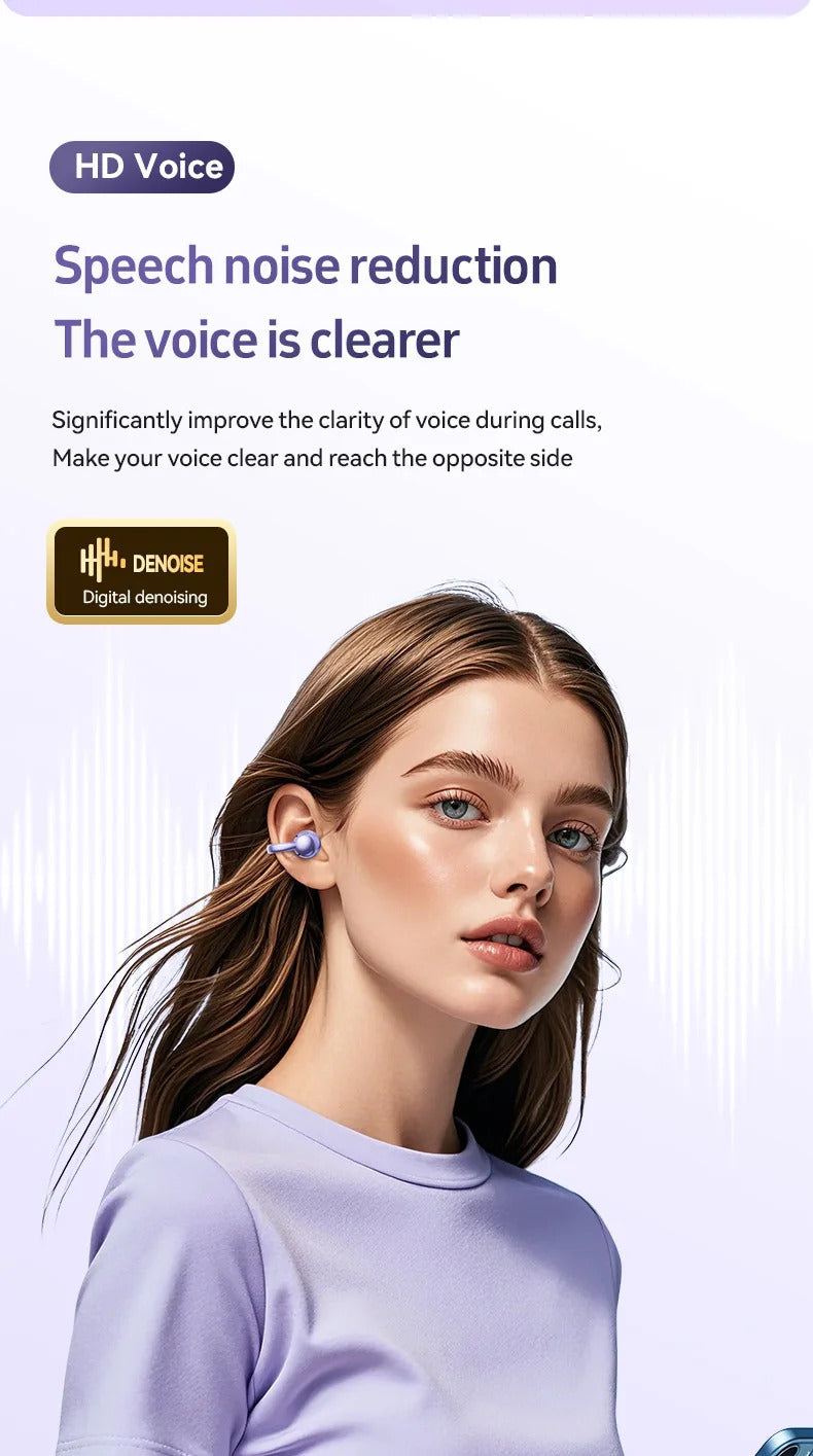 Wireless M97 TWS Ear Clip Earbuds GAS Conduction Headphones Bluetooth Call Noise Reduction Earphone HIFI Stereo Sports Headsets