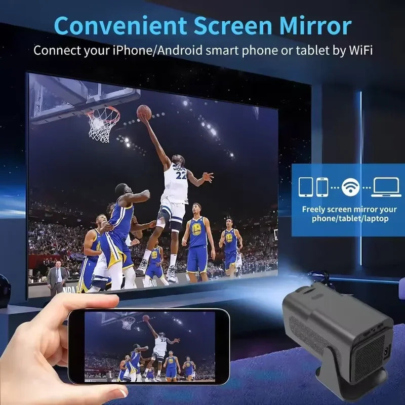 HY320 MAX High-Quality 400ANSI Projetor para Casa for Immersive Gaming Experience and Cinema Atmosphere