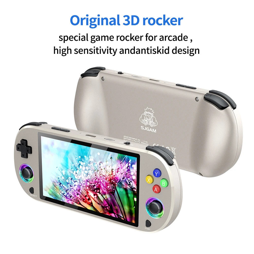 M22pro Retro Handheld Game Console 5.0 Inch HD 1920*1080 IPS Display Screen Support LINUX/Emelec 4.3 for PSP Pocket Video Player