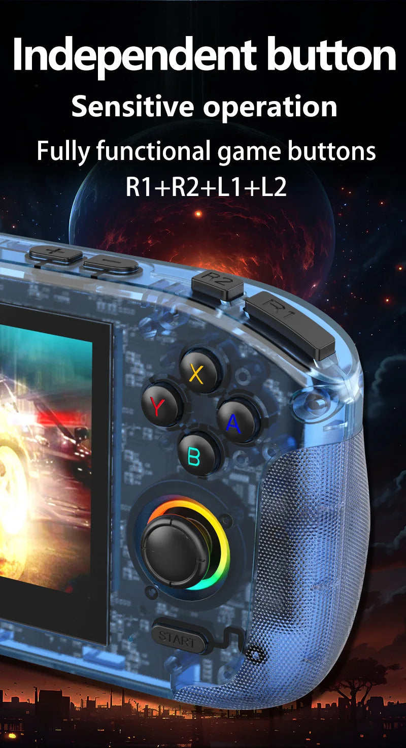 Rk35h Handheld Game Console Game Console Open-Source Portable Psp-Like High-Definition Display Supports Online Two-Player Combat