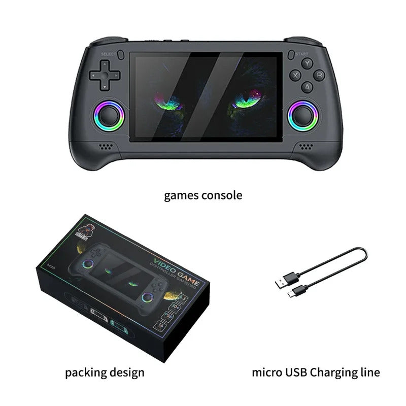 M30 4.3inch IPS screen Video Retro handheld game console nostalgic 30 simulator Forpsp 3D large game 20000+ games RGB color