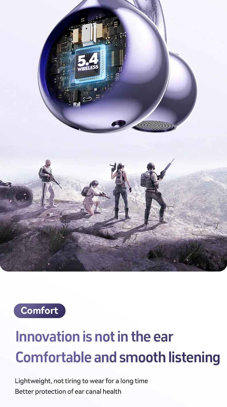 Wireless M97 TWS Ear Clip Earbuds GAS Conduction Headphones Bluetooth Call Noise Reduction Earphone HIFI Stereo Sports Headsets