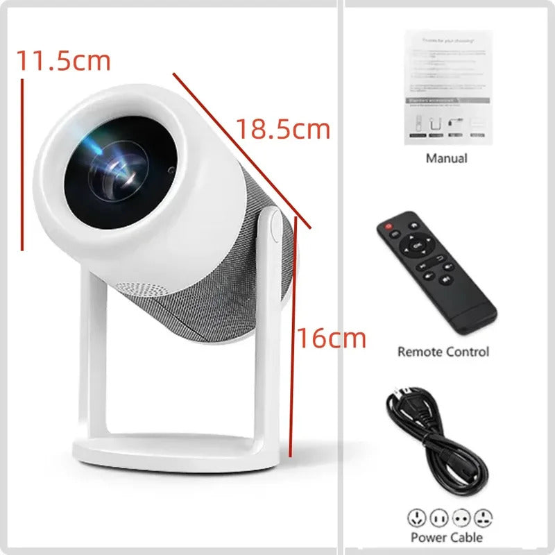 P310 projector 4k high definition cross-border portable barrel type Android highlight projector