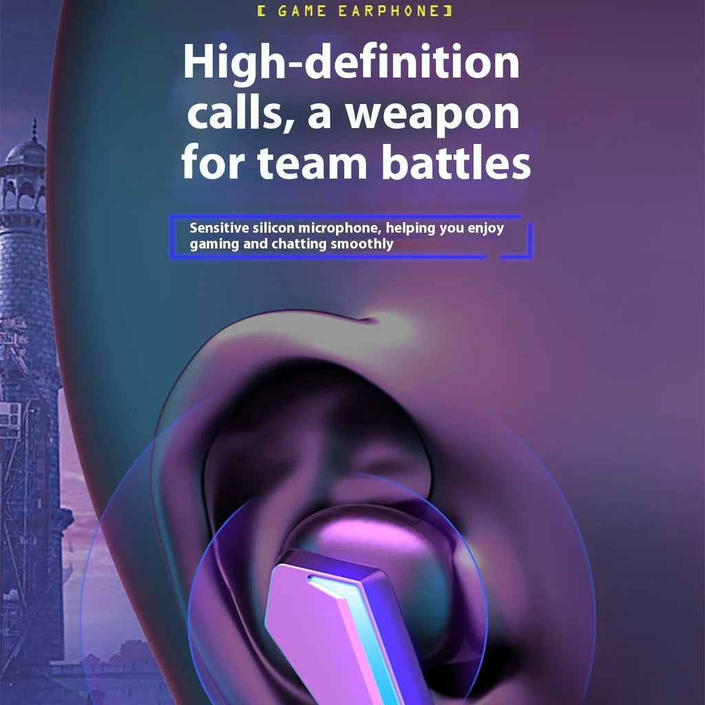 Wireless Fitness In Ear Headphone Wireless Earphones Smart Touch Call Meeting Headphones Bluetooth Earbuds Noise Gaming Earbuds