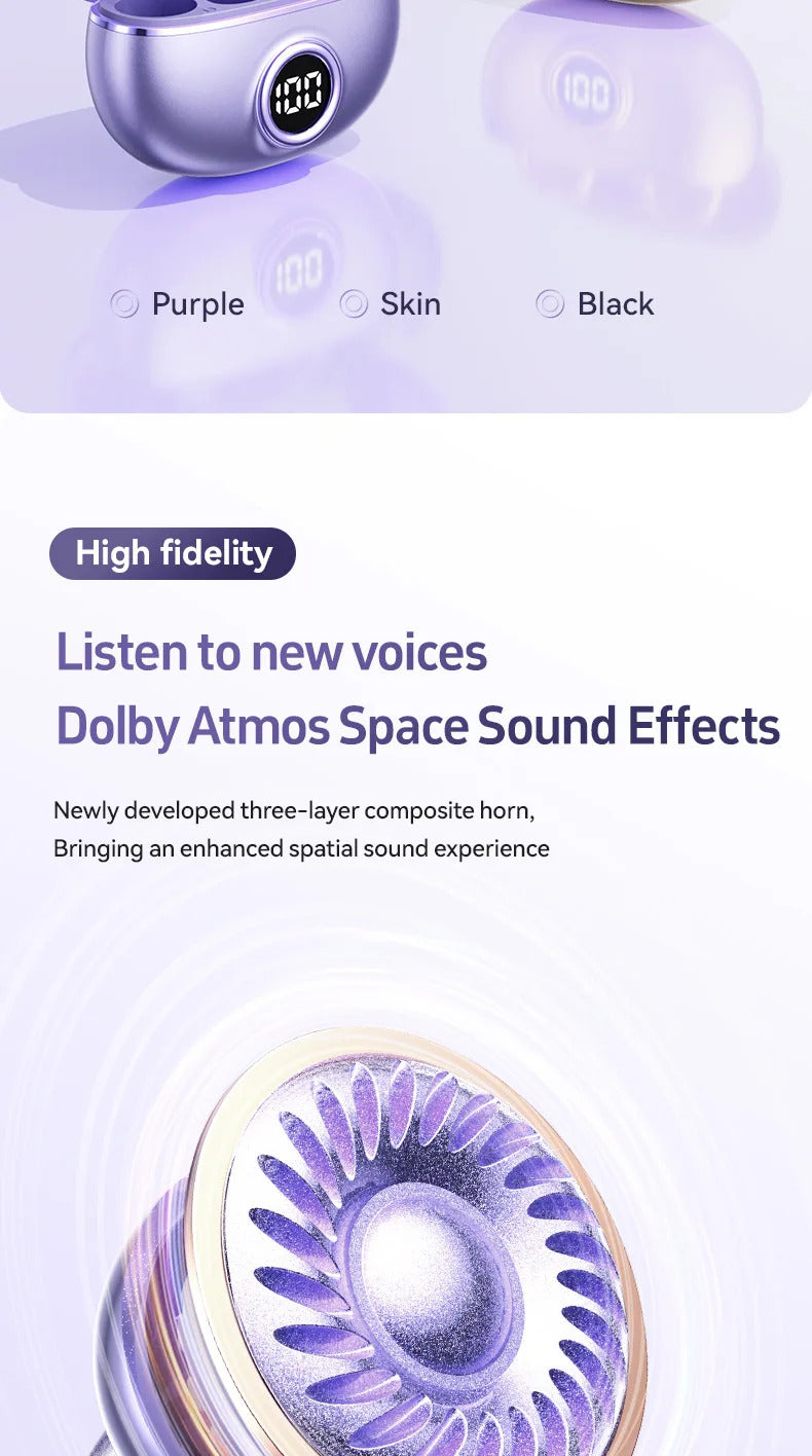 Wireless M97 TWS Ear Clip Earbuds GAS Conduction Headphones Bluetooth Call Noise Reduction Earphone HIFI Stereo Sports Headsets