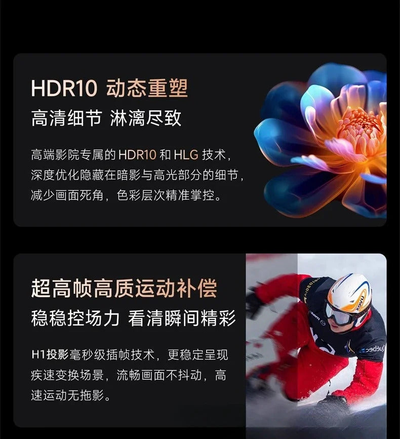 H1 projector ultra high definition household 1080P intelligent screenless WiFi direct projection white wall overseas projector