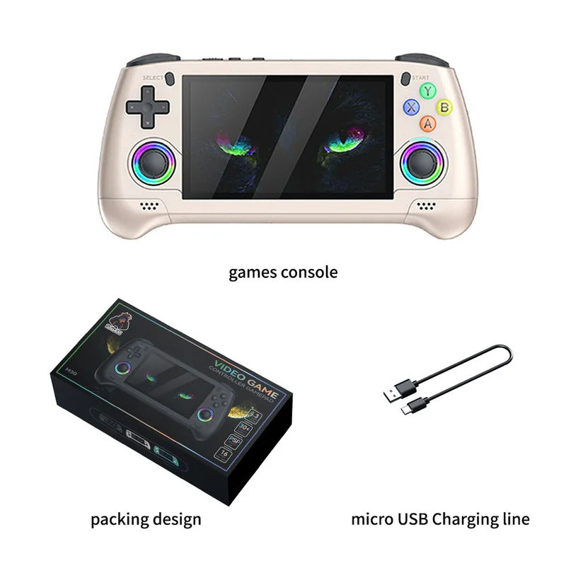 M30 4.3inch IPS screen Video Retro handheld game console nostalgic 30 simulator Forpsp 3D large game 20000+ games RGB color