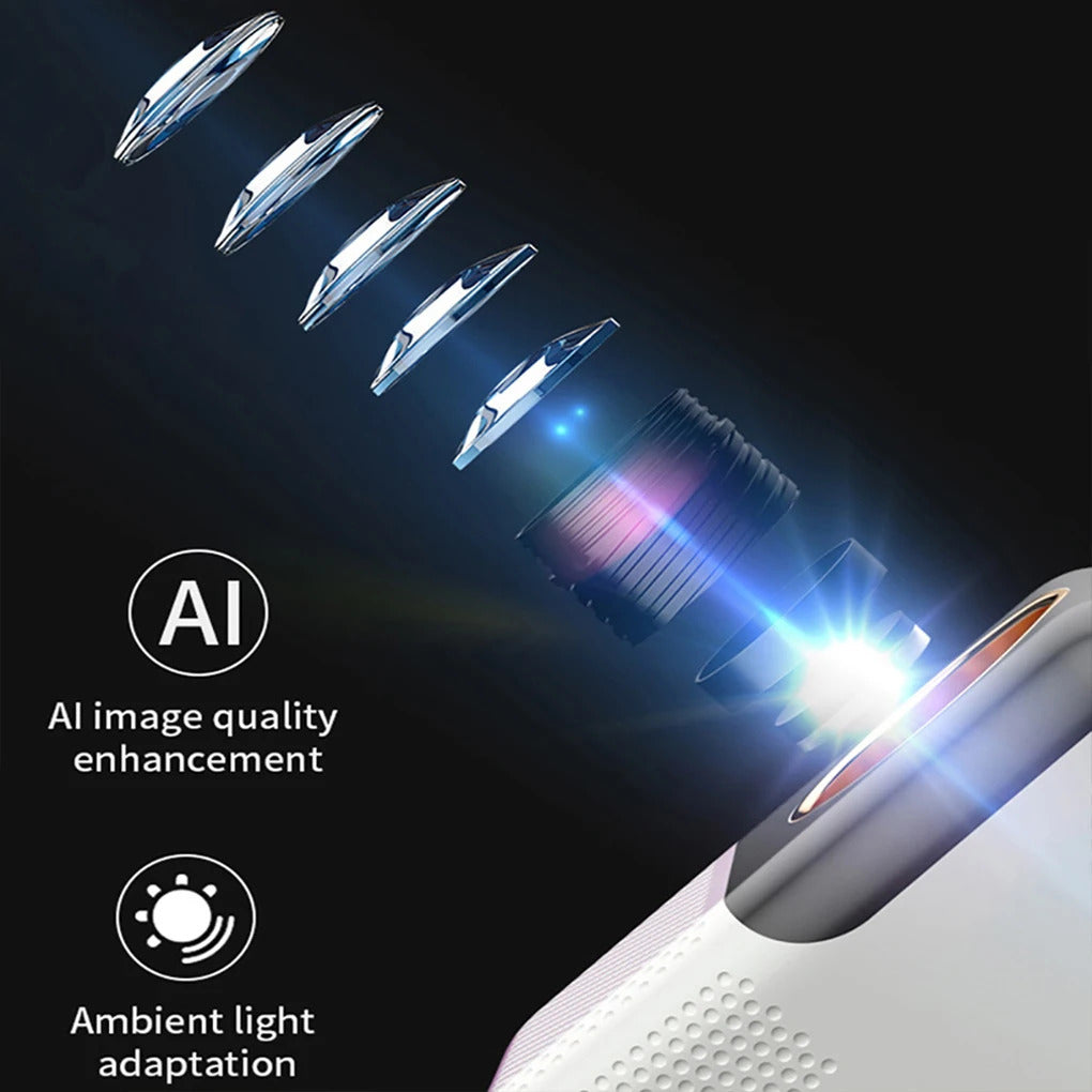 P700 Projector 4K Ultra HD 1080P Android 10 350 ANSI Lumens Wi-Fi 6 BT 5.2 Auto Keystone Suitable for Home & Outdoor Fun
