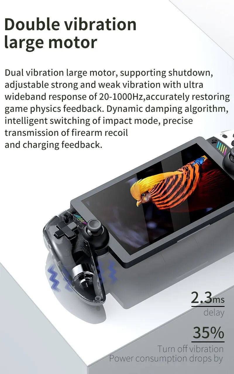 M28 Retro Handheld Game Console 7.1 Inch LCD HD Screen 30+ Emulators 128G 4000mAh PS2 3D Dual Analog Stick God of War Classic