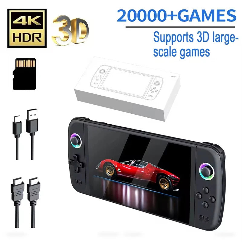 M27 Handheld Game Console 7.0 Inch Big Screen 64GB 20000+Games Portable Pocket Retro Handheld Video Game Console LINUX