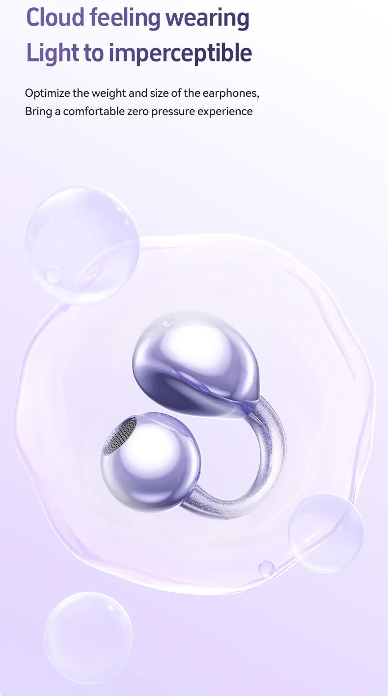 Wireless M97 TWS Ear Clip Earbuds GAS Conduction Headphones Bluetooth Call Noise Reduction Earphone HIFI Stereo Sports Headsets