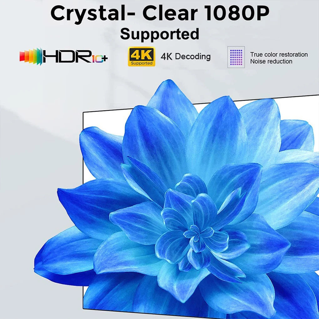 P700 Projector 4K Ultra HD 1080P Android 10 350 ANSI Lumens Wi-Fi 6 BT 5.2 Auto Keystone Suitable for Home & Outdoor Fun