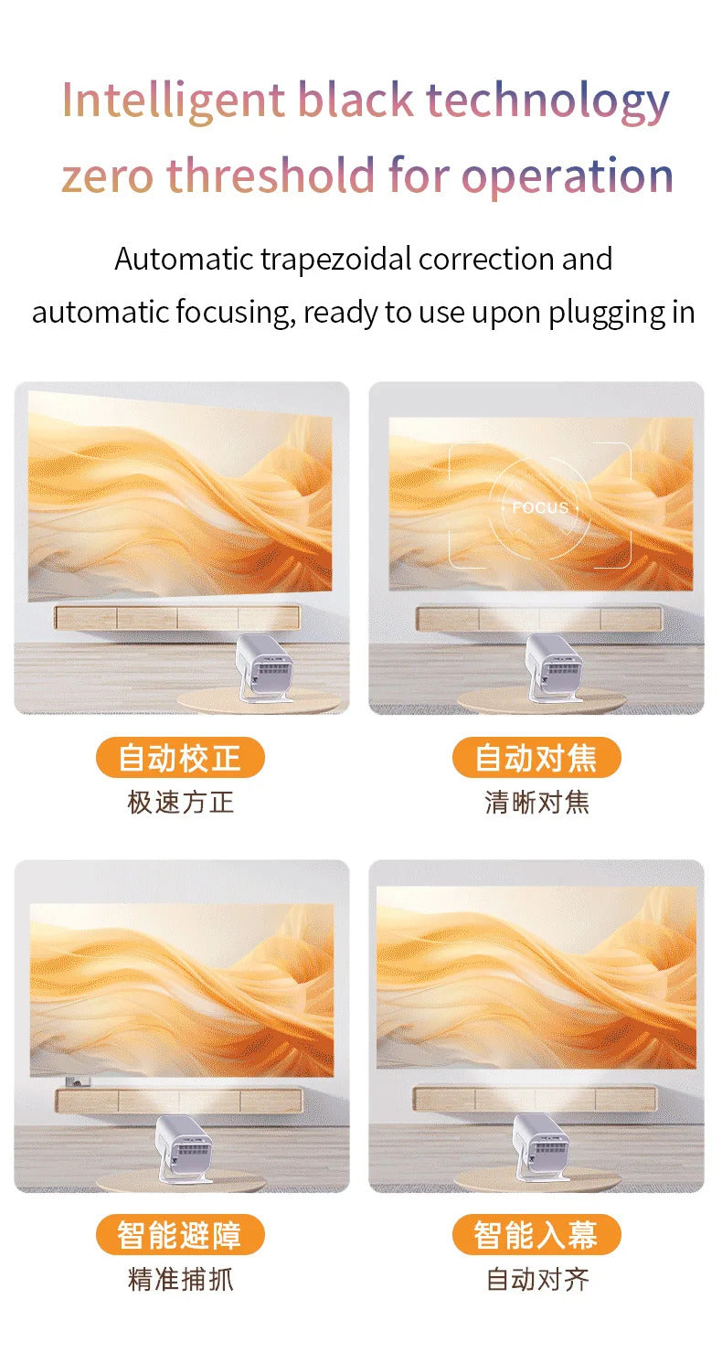 XH269 projector 1080P high definition 4K home theater wall projection portable projector