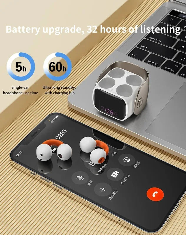 New Portable Mini Earphones Bluetooth 5.3 Earburd Wireless Headphone ENC LED SCREEN HiFi Stereo With Charging Box Gaming
