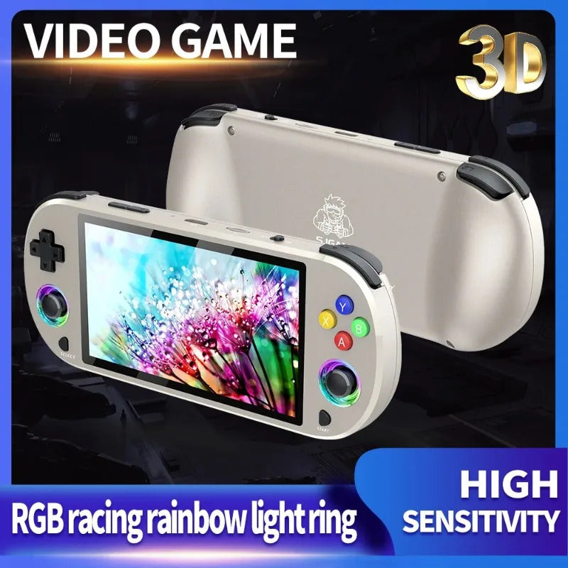 M22pro Retro Handheld Game Console 5.0 Inch HD 1920*1080 IPS Display Screen Support LINUX/Emelec 4.3 for PSP Pocket Video Player