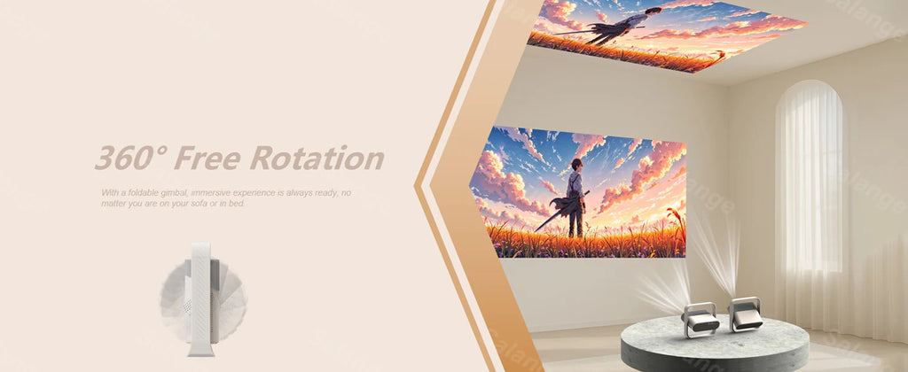 P40 Portable Projector 4K HD Native 1080P 500 ANSI Support Dolby Audio for Cinema Outdoor 2026 New LCD Proyector