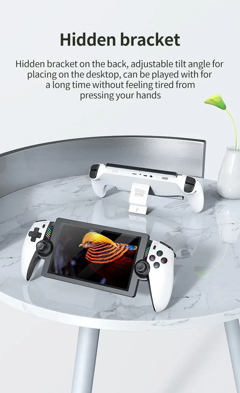 M28 Retro Handheld Game Console 7.1 Inch LCD HD Screen 30+ Emulators 128G 4000mAh PS2 3D Dual Analog Stick God of War Classic