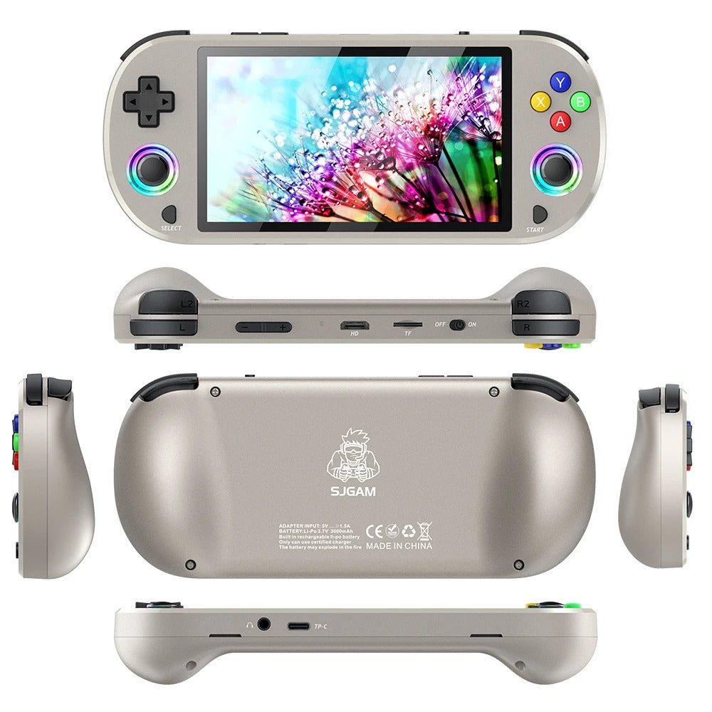 M22pro Retro Handheld Game Console 5.0 Inch HD 1920*1080 IPS Display Screen Support LINUX/Emelec 4.3 for PSP Pocket Video Player