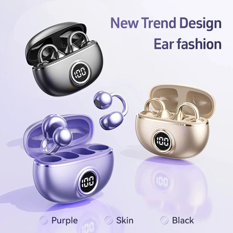 Wireless M97 TWS Ear Clip Earbuds GAS Conduction Headphones Bluetooth Call Noise Reduction Earphone HIFI Stereo Sports Headsets