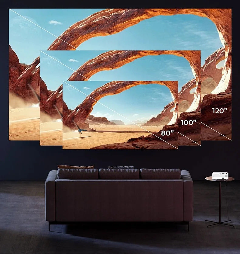 X1 HD Movie Projector 600ANSI Lumens 1080P Support 4K Video Auto-Focus Android Home Theater WiFi Beamer For Homestay Hotel