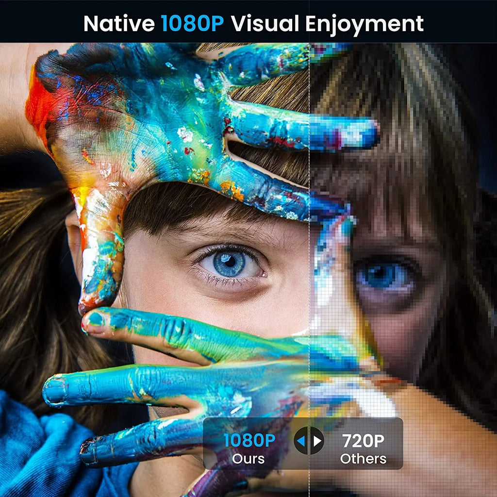 X1 HD Movie Projector 600ANSI Lumens 1080P Support 4K Video Auto-Focus Android Home Theater WiFi Beamer For Homestay Hotel