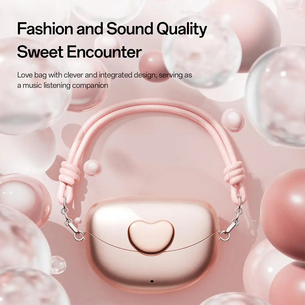 Clip Bluetooth Headphones Noise Canceling Earbuds Heart-shaped Earbuds Multifunction Bluetooth Portable Clip Ear Clip-on He C6I8