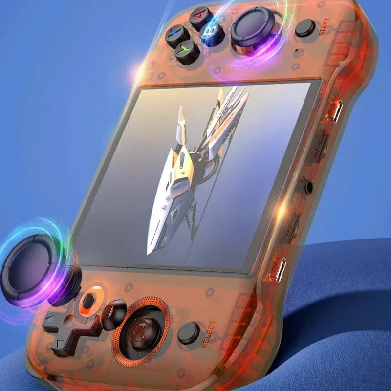 R46S 4.0inch IPS Screen Retro Handheld Game Console Linux System RK3566 Quad-core 4000mAh Battery Support 2.4G WiFi + BT