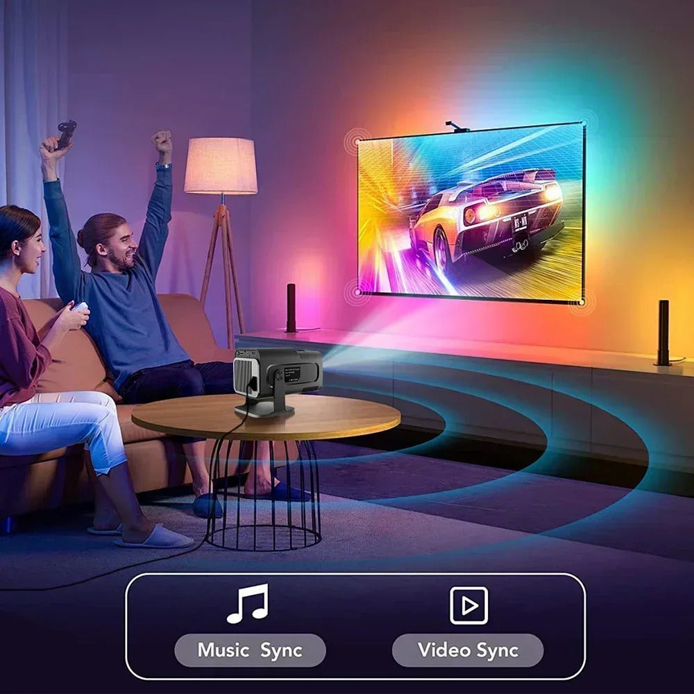 HY320 MAX High-Quality 400ANSI Projetor para Casa for Immersive Gaming Experience and Cinema Atmosphere