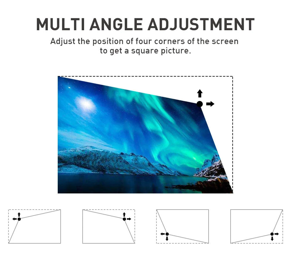 P09-II Portable DLP Mini Pocket Projector Android 9.0 2GB RAM 32GB WIFI