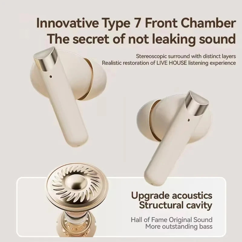 M88 Retro Style Wireless Earphones AI Noise Reduction Type-C Fast Charging