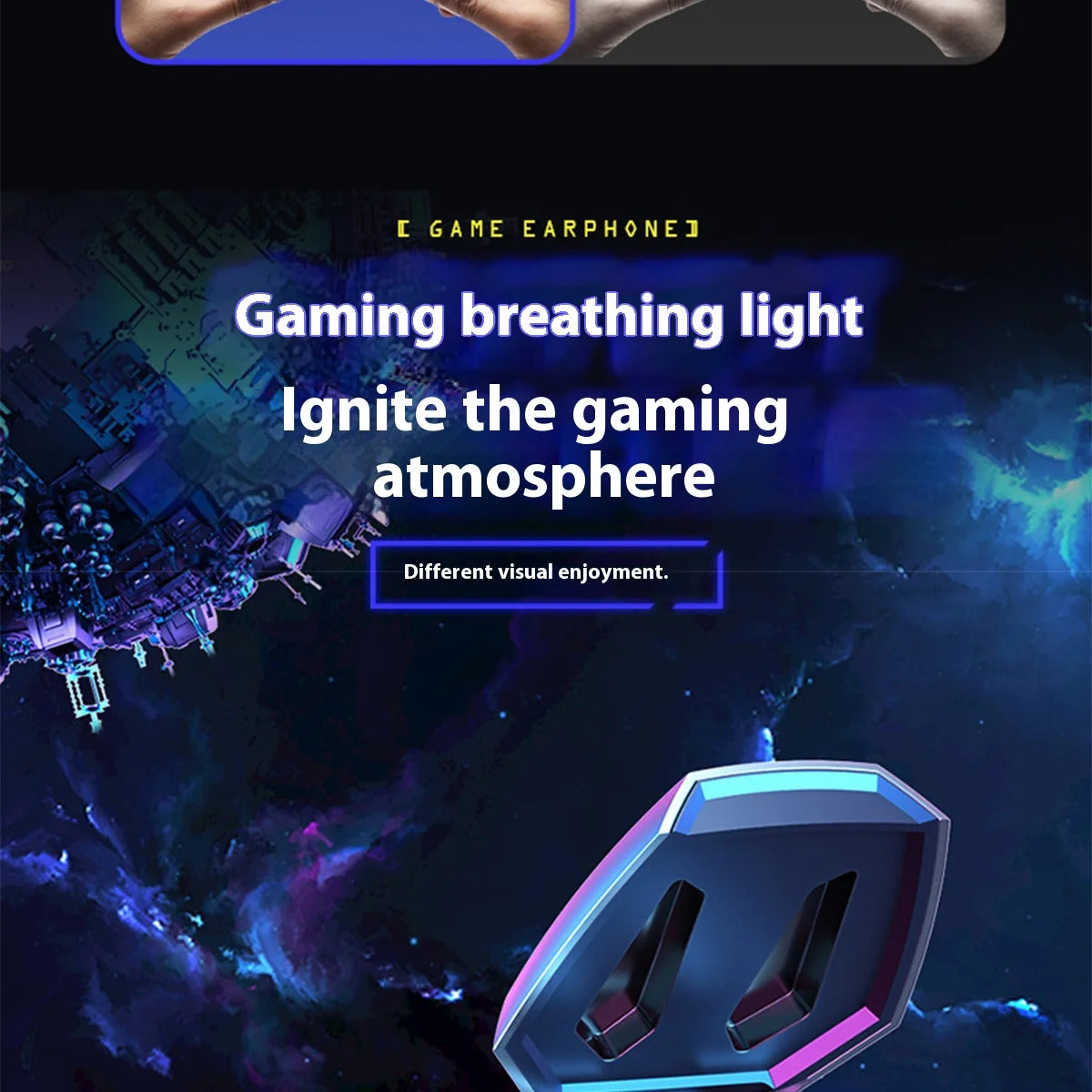 Wireless Fitness In Ear Headphone Wireless Earphones Smart Touch Call Meeting Headphones Bluetooth Earbuds Noise Gaming Earbuds