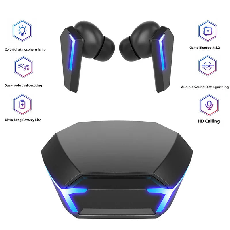 Wireless Fitness In Ear Headphone Wireless Earphones Smart Touch Call Meeting Headphones Bluetooth Earbuds Noise Gaming Earbuds