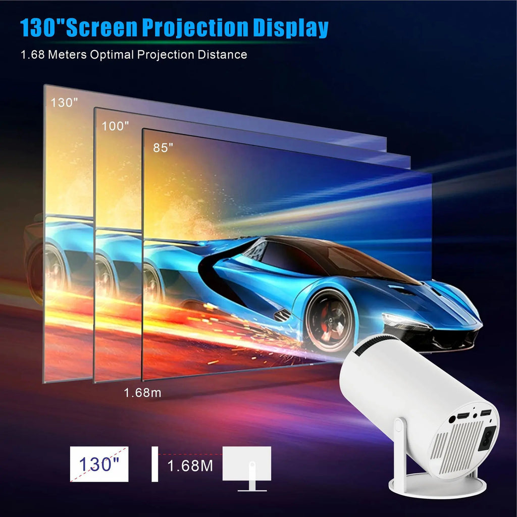 Magcubic HY300 Pro+ 4K Android 11 Portable Projector 8000 Lumens WiFi 6 BT5.4 Outdoor Theater 5W HiFi Speaker 720P HD Supported