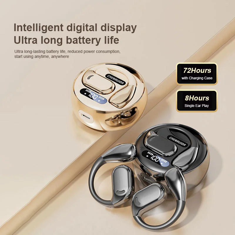 M76 AI Real Time Translation Earbuds OWS Non in Ear Bluetooth 5.4 Earphones with 144 Kinds Languages Simultaneous Interpretation