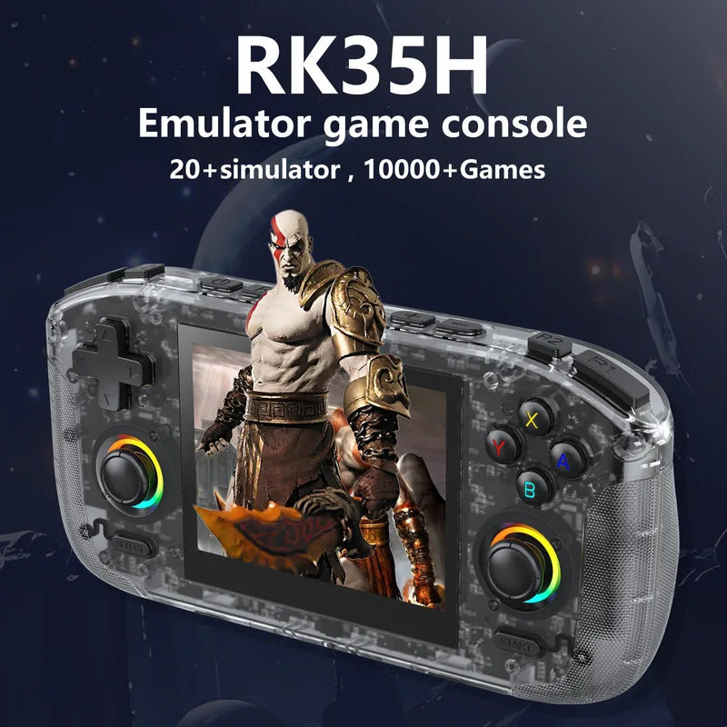 Rk35h Handheld Game Console Game Console Open-Source Portable Psp-Like High-Definition Display Supports Online Two-Player Combat