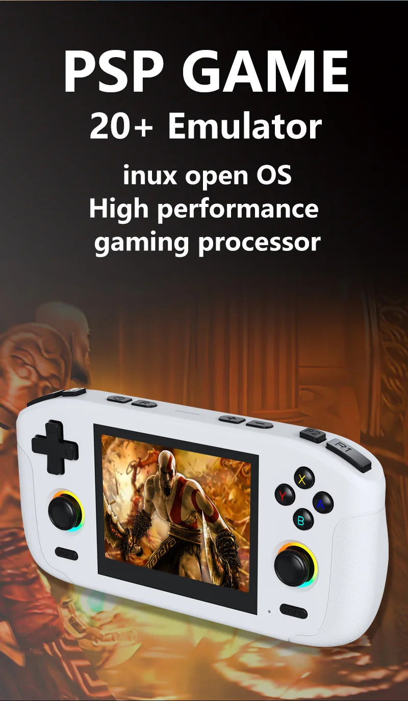 Rk35h Handheld Game Console Game Console Open-Source Portable Psp-Like High-Definition Display Supports Online Two-Player Combat