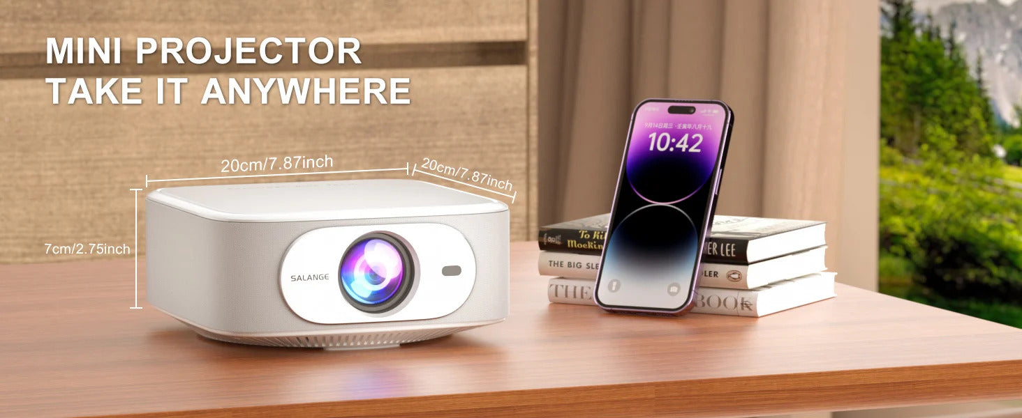 Salange Netflix Officially Licensed Android 13 P92MAX Smart 4K Projector 1080p Native Dual WiFi BT5.2 12000L Elec Focus HD Movie