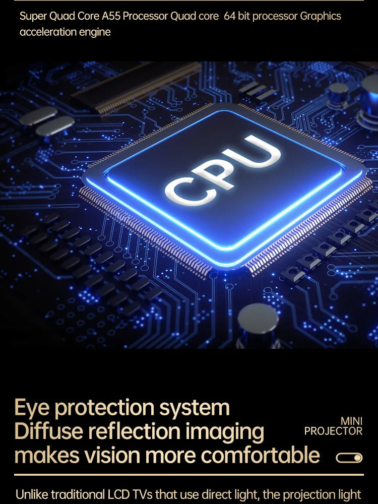 H3 home theater projector wall-throwing HD 1080p new portable